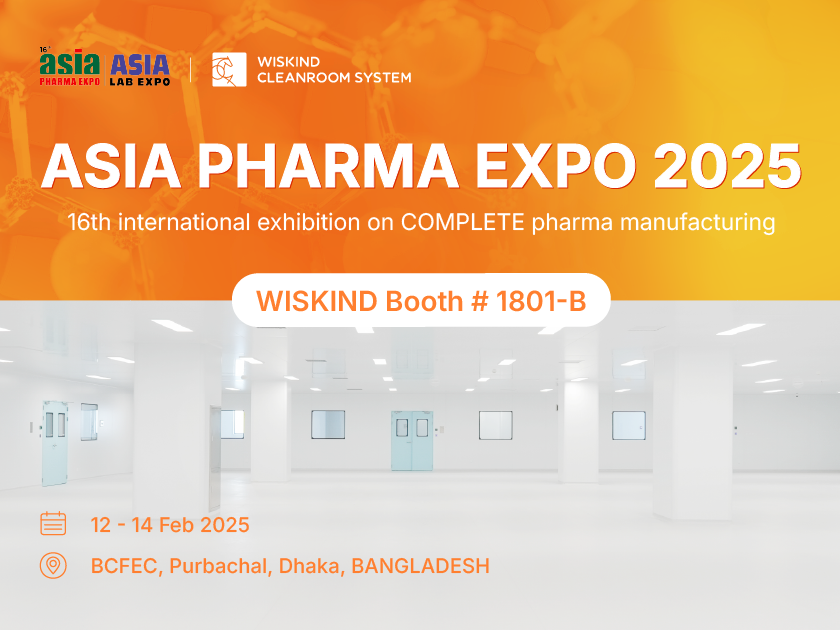 Wiskind Cleanroom na Asia Pharma Expo 2025: Soluções inovadoras para salas limpas e serviços EPC