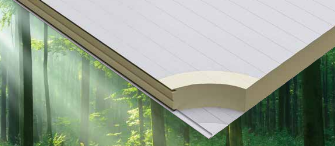 Painel de armazenamento a frio de biomassa equilibrado EcoSpar-BMB em poliuretano